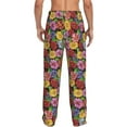 thumbnail image 3 of Xecao Daisies Flowers Men's Straight Lounge Pajama Pants: The Ultimate in Comfortable Sleepwear, 3 of 9