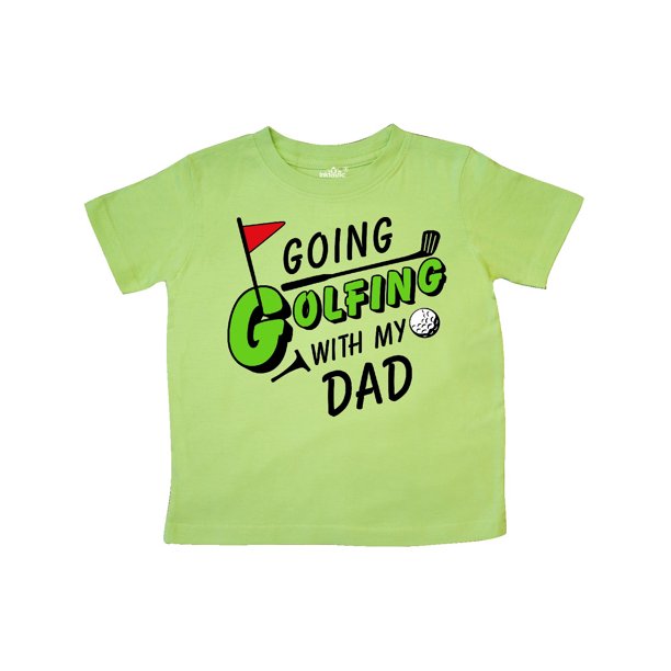 INKtastic Going Golfing with my Dad kids golf Toddler TShirt