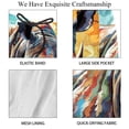 thumbnail image 4 of luoweisi Men's Beach Shorts Quick Dry Swim Trunks with Mesh Lining Abstract Rhinoceros 2XL, 4 of 5