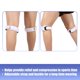 thumbnail image 5 of Par Rodillera Protector, Correa Ajustable para Deporte Equitación Baloncesto Carrera Poliéster, Blanco Unique Bargains rodilleras, 5 of 7