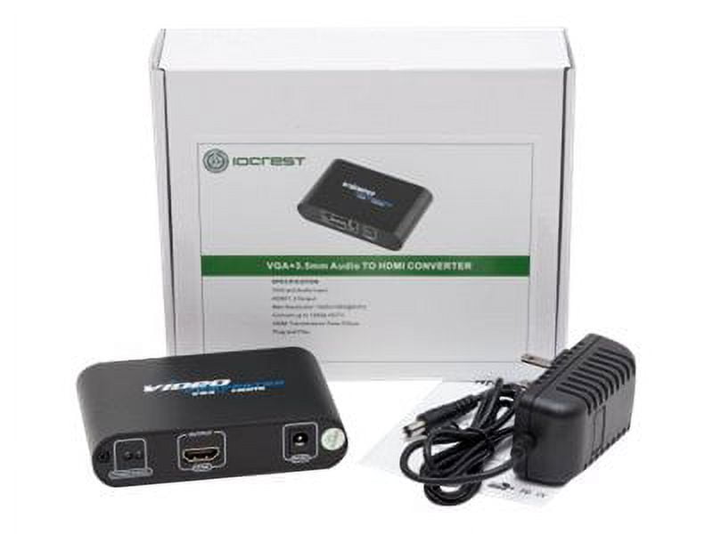 Syba VGA HD15 + 3.5mm Audio to HDMI Converter