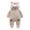 Grey, variant on Baby Boy Onesies Newborn Bear Fleece Snowsuit Hooded Winter Jumpsuit Baby Rompers Girl Blue 0-3 Months