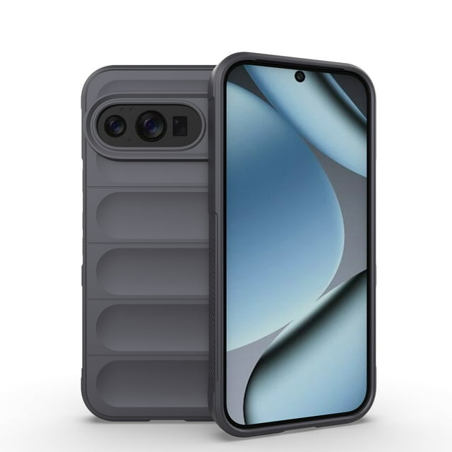 ELEHOLD Case for Google Pixel 10 /10 Pro,Flexible Rugged Protection Shockproof Slim Lightweight Non-Slip Protection Case for Google Pixel 10 /10 Pro,Darkgray