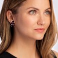 thumbnail image 4 of Ross-Simons 18.10 ct. t.w. Garnet Cluster Earrings in Sterling Silver, Women's, Adult, 4 of 5