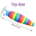 thumbnail image 5 of Lishi Realistic Articulated Slug Fidget Toy - 2pcs, 5 of 5