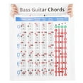 thumbnail image 1 of Clearness Guitar Chords Chart, Art Paper Guitar Chords Poster, Musical Instrument Accessories For Home 4-String Guitar Students Bass Classrooms, 1 of 8
