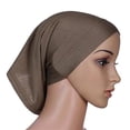 thumbnail image 4 of WHEANG Short Muslim Turban for Women Men Comfort Adjustable Stretch Turban Hat Women's Soft Tube Hat Scarf Breathable Hijab Cap Head Cover Under Causal Scarf Shawl Coffee 2026 Sales Under $1, 4 of 4