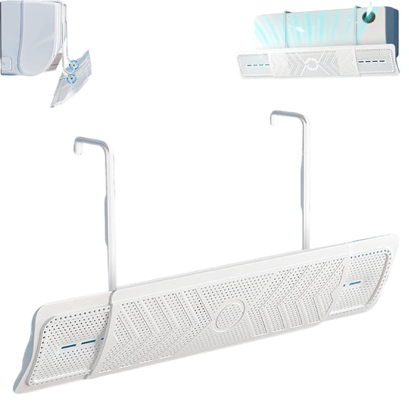 Retractable Air Deflector Vent Deflector, Window Air Conditioner Deflector for Home, Adjustable Air Conditioner Window Baffle Ac Deflector for Anti-Wind Direct Blowing (A)