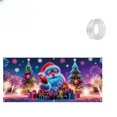 thumbnail image 1 of Feltree Christmas Fluorescent Garage Door Cover Heavy-Duty PVC Barrier with Streamer Rope for Holiday Decor and Weather Protection, 1 of 7