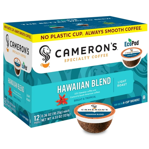 Cameron's Specialty Coffee Hawaiian Blend Single Serve Pods, 12 count