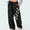 #530-Black, variant on Women's High Waist Wide Leg Pants, with Heart Print and Elastic Tie Waist, Casual Lounge Pants for Daily Wear