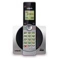 thumbnail image 1 of VTech DECT 6.0 Combiné Simple Téléphone Sans Fil avec CID, Clavier Rétroéclairé et Écran, Combiné Haut-Parleur Double/complet, et Bloc d'Appel Argent/noir - CS6, 1 of 5
