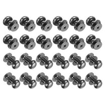 24pcs 0.34'' x 0.38'' Mini Round Knobs, Small Drawer Pulls, Cabinet Knobs Handles Pulls, Gray
