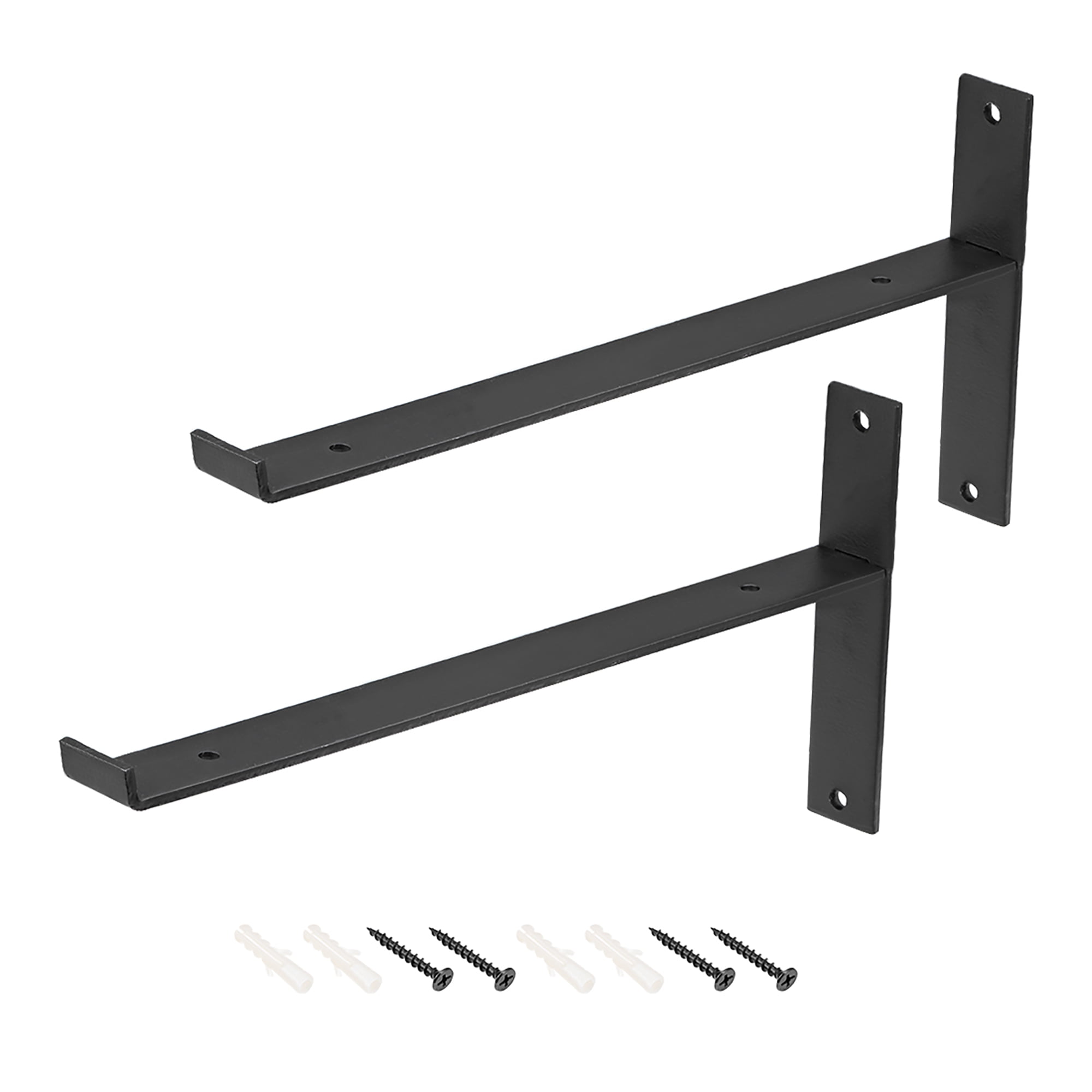 Steel Angle Iron 8" X 6" Heavy Duty Bracing Bracket Shelf 4” Long 1/2" THICK 2 