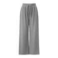 thumbnail image 2 of Gibobby Yoga leggings Pantalones de yoga de talle y pernera ancha para mujer, secado rápido y solar(Gris,XL), 2 of 5