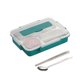 thumbnail image 3 of Toystoory Fiambrera Caja de alimentos a prueba de fugas de acero inoxidable Contenedor de almacenamiento de comidas con aislamiento térmico, Verde, L Suministros térmicos verde L Toystoory HA006687-06, 3 of 6