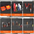 thumbnail image 5 of Pegboard Hooks Kit,ENJOYWOOD 155PCS/SET Peg Board Accessories Organizer Kit with Various  Hooks,Bins,Baskets,Fit 1/8 or 1/4 inch Pegboard for Garage Workshop Wall Hanging Tools, 5 of 9