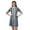 Dusty Blue2, variant on Moomaya Mini Dresses Women Cotton Slub Summer Dresses 3/4 Sleeve Shift Dress