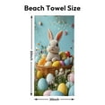 thumbnail image 3 of Custom Photo Beach Towel For Ester, Rabbit Photo Pool Towel, Photo Gift for Kids, 30"X60", 3 of 5