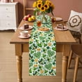 thumbnail image 2 of St. Patrick's Day Table Runner - 70 Inch Long Spring Shamrocks Green Love Heart Hats Cotton and Linen Blended Dress Scarves Farmhouse Table Runner for Kitchen Dining, Coffee Table, 13" x 70", 2 of 8