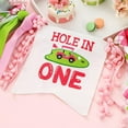 thumbnail image 3 of Hole in One Birthday Decorations Girl - High Chair Banner, Pink and Green Golf 1st Birthday Party Decorations, Outdoor Sports Theme Birthday Party Supplies, 3 of 6