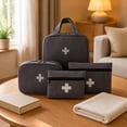 thumbnail image 6 of First Aid Kit, Portable Travel Emergency Medical Pouch 4-Piece Set in Gray, Lightweight Compact Carry Medicine Organizer Bags for Outdoor Camping Hiking Home Office Car Trip Daily Use, 6 of 8