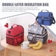 thumbnail image 4 of Bolsa de transporte de alimentos reutilizable Aislamiento térmico Refrigerador de doble capa Saco Capacidad de gran capacidad Organizador de asas en casa Rojo al aire libre Inevent HA010463-03, 4 of 6