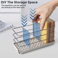 thumbnail image 4 of 20*8.5*10cm,(Black Frame)Kitchen Sink Organizer - Sink Sponge Holder, Stainless Steel, Detergent and Soap Organizer, Bathroom Sink Rack, Sponges and D, 4 of 5
