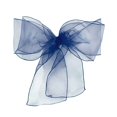 thumbnail image 3 of Kearding 10 Uds. Fajas de Organza, funda para silla, faja con lazo, boda, banquete, fiesta, lazos más completos Decoración del hogar azul profundo Kearding JJ14475-09, 3 of 4