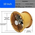 thumbnail image 2 of INTSUPERMAI 220V Industrial Exhaust Fan Cylinder Pipe Fan Wall Mounted, 2 of 8