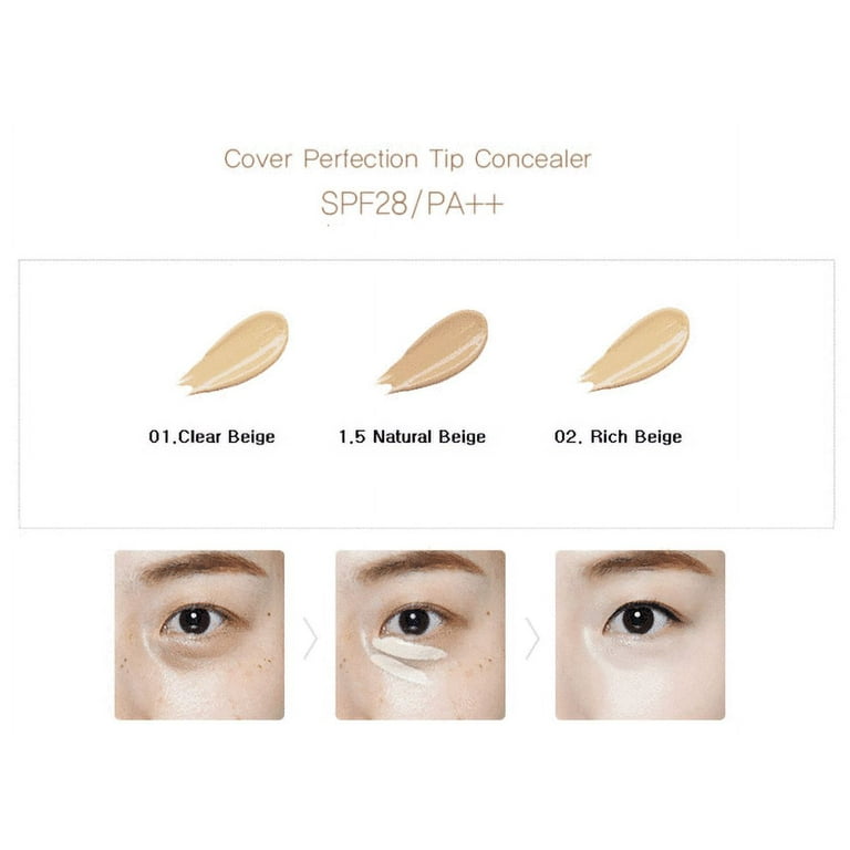 The Saem Cover Perfection, Tip Concealer, SPF 28 PA++, 01 The Saem Cover Perfection, Tip Concealer, SPF 28 PA++, 01