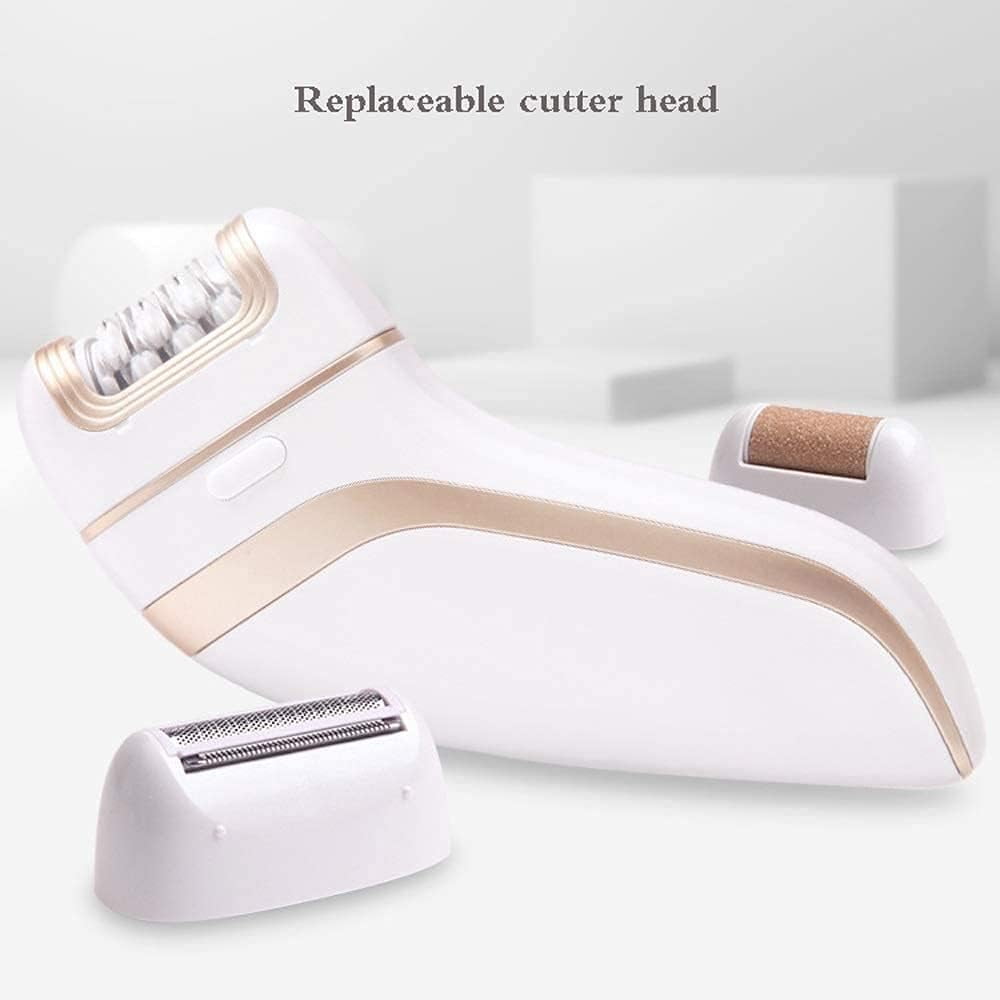 Electric Shaver for Women, 3 in 1 Epilator Hair Remover Cordless Including Electric Razor, Foot Callus Remover