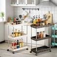 thumbnail image 1 of Sentmoon Rolling Cart Organizer Rolling Storage Cart with Drawers Wide Storage Carts Rack Three-Tier Miscellaneous Storage Unit Dorm Room Storage Solution Narrow Space Storage Rack, 1 of 9