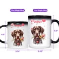 thumbnail image 4 of Happy Valentine's Day German Shorthaired Pointer holding flowers Heat Color Changing Mug GSP Lover Dog Gift Magic Coffee Mug - 3005, 4 of 4