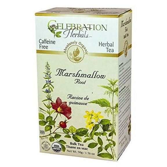 Celebration Herbals Organic Marshmallow Root Bulk Tea Caffeine Free 2.11 oz