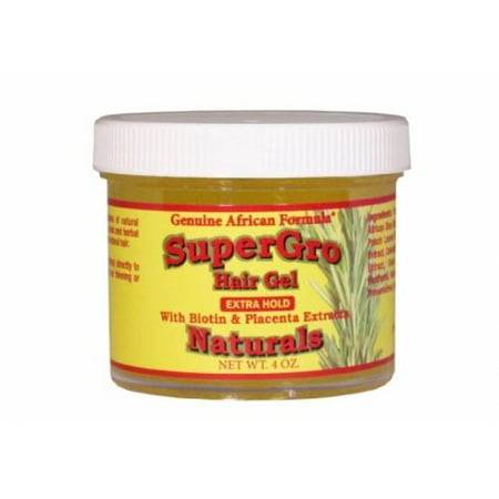 Super Grow Hair Gel Extra Hold - Stimulates Hair Growth 4 oz by African (Best Way To Grow African American Hair Faster)