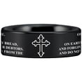 thumbnail image 4 of The Lord's Prayer Matthew 69:13 Tungsten Carbide Ring, 4 of 7