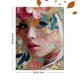 thumbnail image 3 of QISVANSET Abstract Woman Face Mosaic Collage Canvas Wall Art 15.75x11.81 Inches, 3 of 5