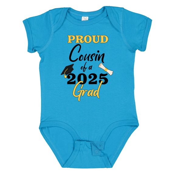 Inktastic Proud Cousin of a 2025 Grad Boys or Girls Baby Bodysuit