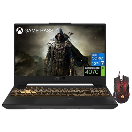 ASUS TUF Gaming Laptop 2023 Newest, 15.6" FHD Display, NVIDIA GeForce RTX 4070, 12th Gen Intel Core i7-12700H Processor, 16GB RAM, 1TB SSD, Backlit Keyboard, Windows 11 Home