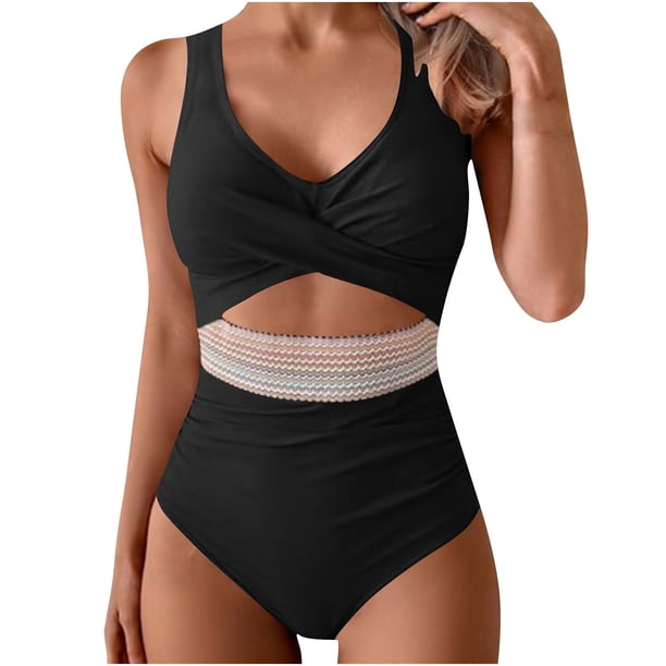 Trajes de baño para mujer, moda de primavera para mujer, conservador, color sólido, estilo falda, conjunto de traje de baño con abertura, trajes de baño para mujer, trajes de baño para mujer, trajes d