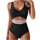 thumbnail image 1 of Trajes de baño para mujer, moda de primavera para mujer, conservador, color sólido, estilo falda, conjunto de traje de baño con abertura, trajes de baño para mujer, trajes de baño para mujer, trajes d, 1 of 5