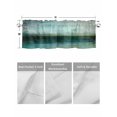 thumbnail image 4 of Valances for Windows Abstract Street Art Rod Pocket Cafe Window Treatments Valance Curtains for Kitchen Bathroom Laundry Basement Windows 60"x18", 4 of 9