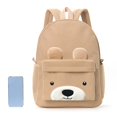 thumbnail image 6 of Weebloom School Backpack For Kids Boys Girls Corduroy Cartoon Backpack Cute Animal Bookbag Elementary Middle School Khaki, 6 of 6