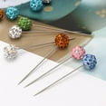 thumbnail image 2 of Necvior 30PCS Fashion for Rhinestone Ball Pins Islamic Women Scarf Pin Hijab Pin, 2 of 14