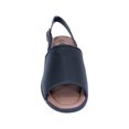 thumbnail image 2 of 24 HOUR COMFORT Sally Women Extra Wide Width Open-Toe Slingback Buckle Open Back BLACK 9, 2 of 7