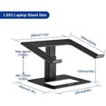 thumbnail image 4 of Besign LSX3 Aluminum Laptop Stand, Ergonomic Adjustable Notebook Stand, Riser Holder Computer Stand Compatible with Air, Pro, Dell, HP, More 10-15.6" Laptops (Black), 4 of 8