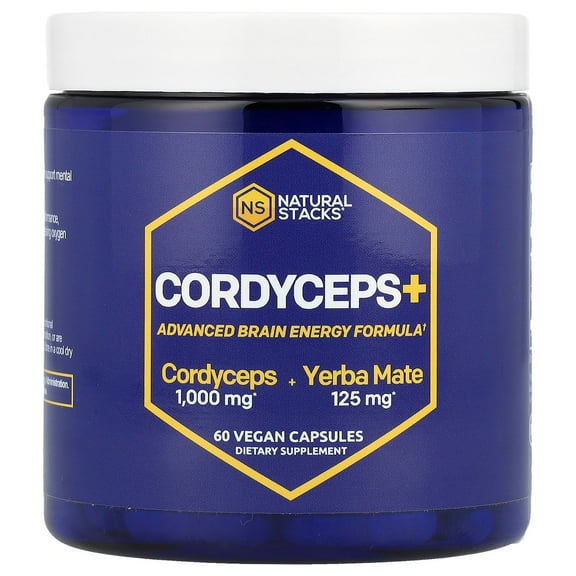 Natural Stacks Cordyceps , 60 Vegan Capsules