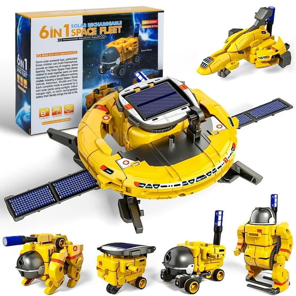 Beefunni 6-in-1 Solar Robot Kit for Kids Boys 8 9 10 11 12 Years, STEM Toys Educational Science Kit for Kids Ages 8-12, Birthday Gift for Boys.