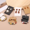 thumbnail image 4 of 100 PCS Ring Display Cards, Jewelry Display Cards Kraft Ring Packaging Cards for Selling Jewelry(White), 4 of 5